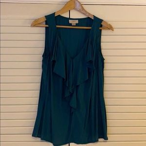 Loft Teal Sleeveless Shell